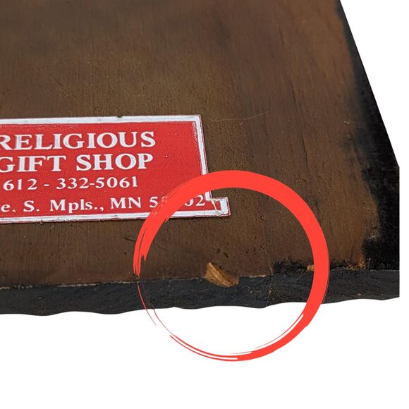 Vintage Wood Wall Plaques: Psalms & Peter, Childrens Religious Decor - Picture 5 of 8